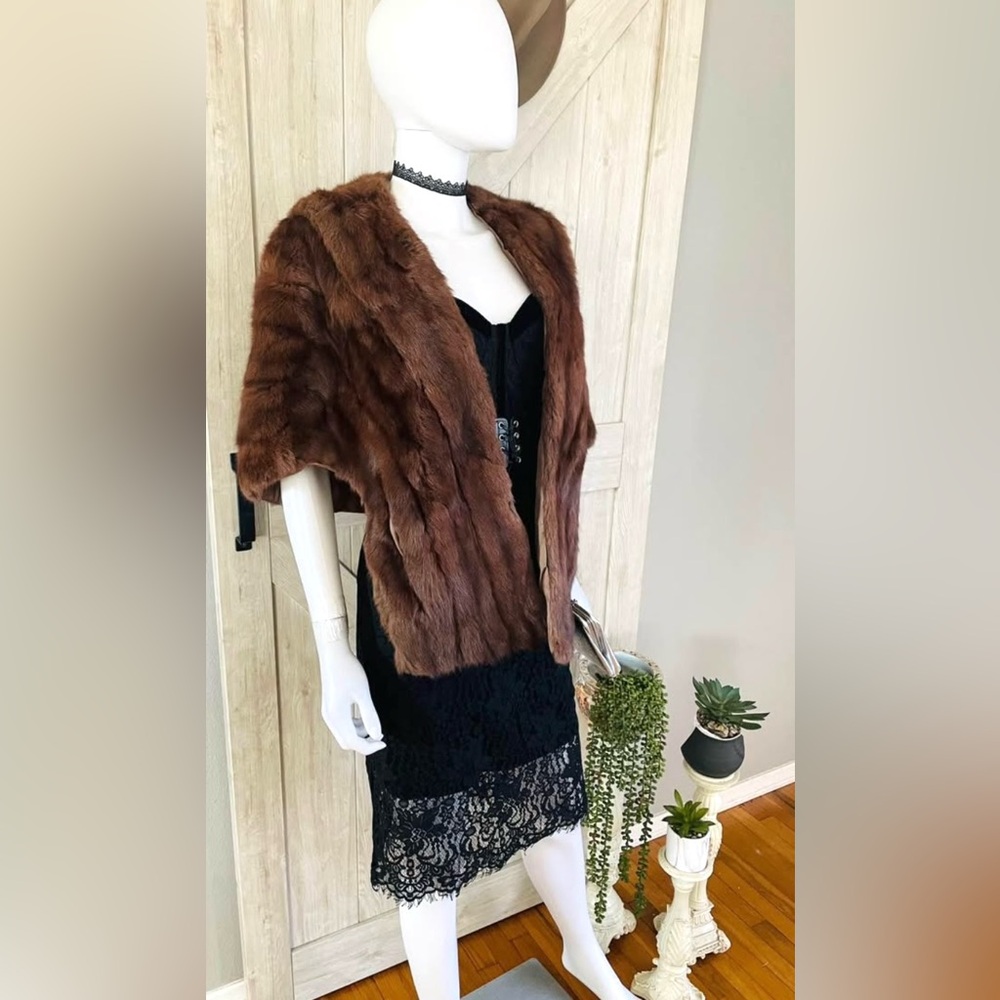 Vintage Genuine Mink Fur Stole